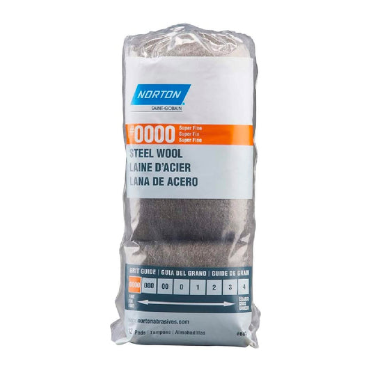 Norton Lana de Acero Super Fina #0000 12 Unidades